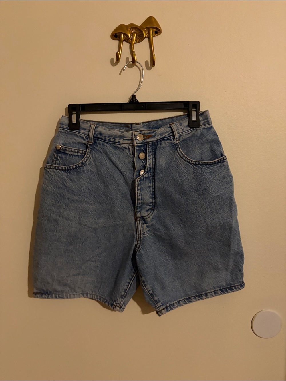 Gitano Light Blue Button-Fly Denim Shorts